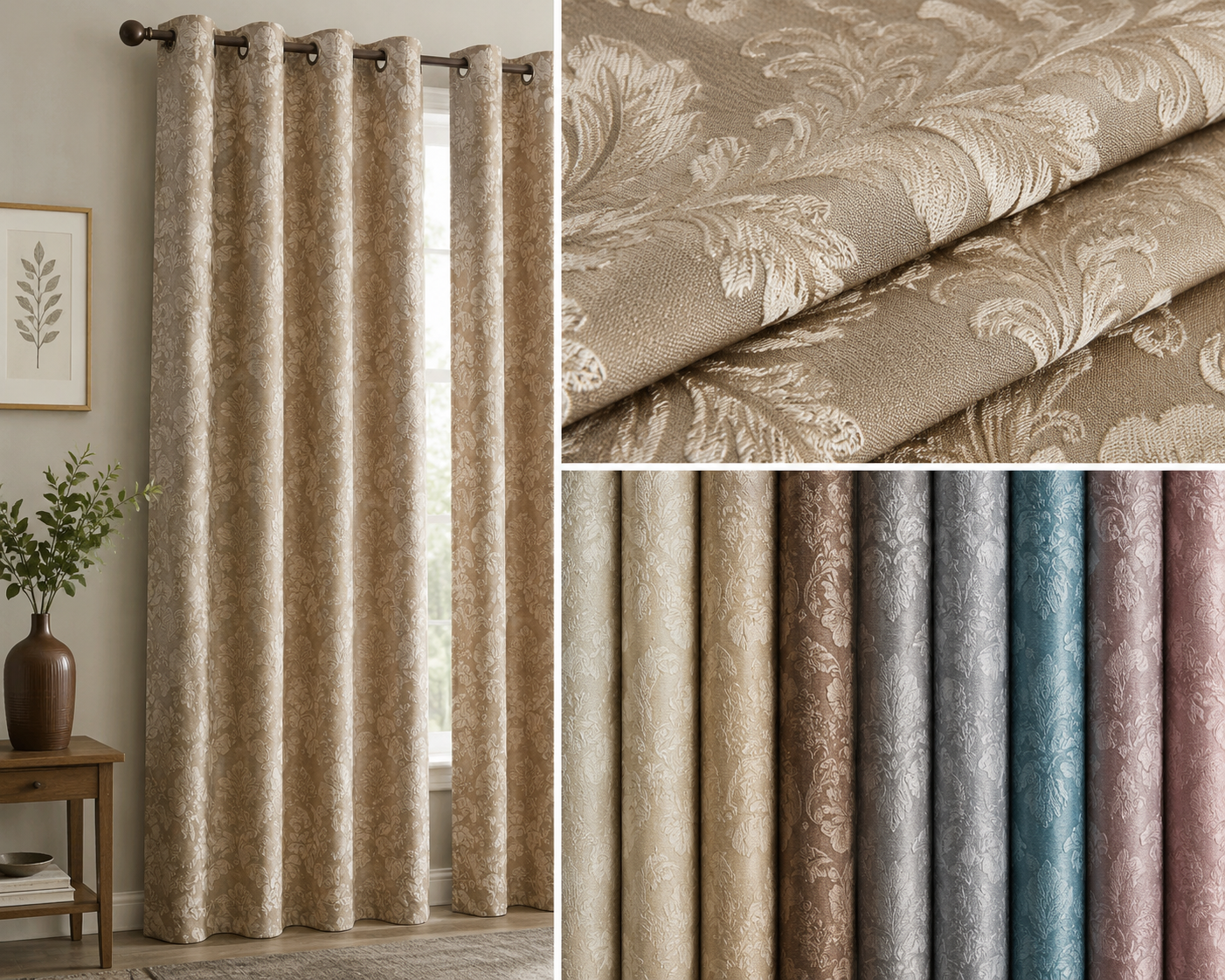 Jacquard curtain fabric