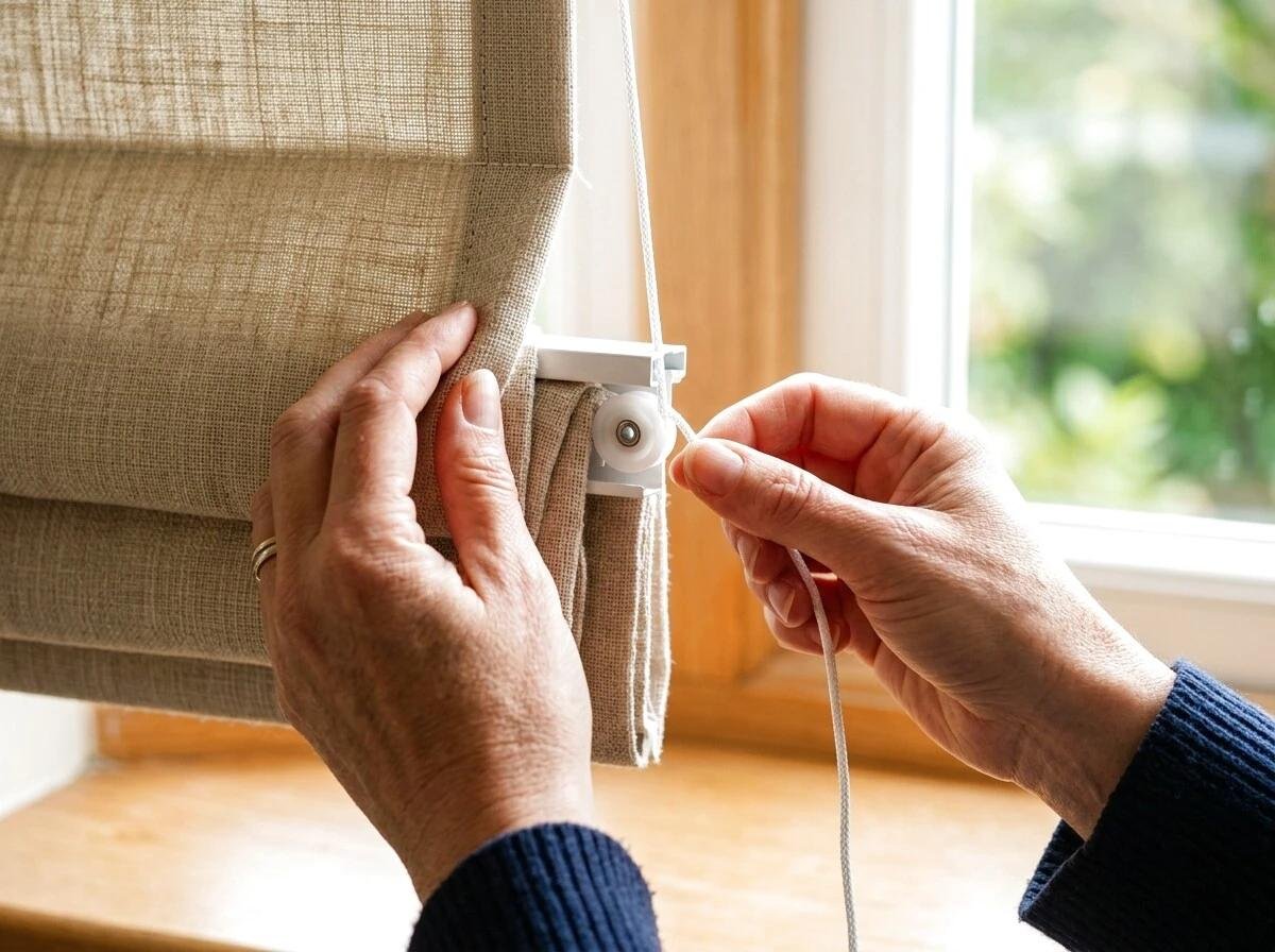 Roman Blind Cord Mechanism